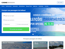 Tablet Screenshot of cisnebrancoturismo.com.br